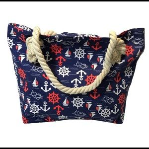 Canvas Tote with Cotton Rope Handles